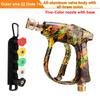2026 New Graffiti High Pressure Washer Gun, Premium Aluminum Valve & Solid Copper Head, 5-Color Nozzle Set, 1/4" Quick Connect