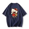 2026 Hello Kitty Tee soft cotton short sleeve crew neck cute print lightweight summer top for Women daily casual wear