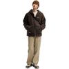 FILA Heritage Casual Knit Hooded Letter Long Sleeve Loose Plush Jacket Unisex jackets F51U548502F-BN