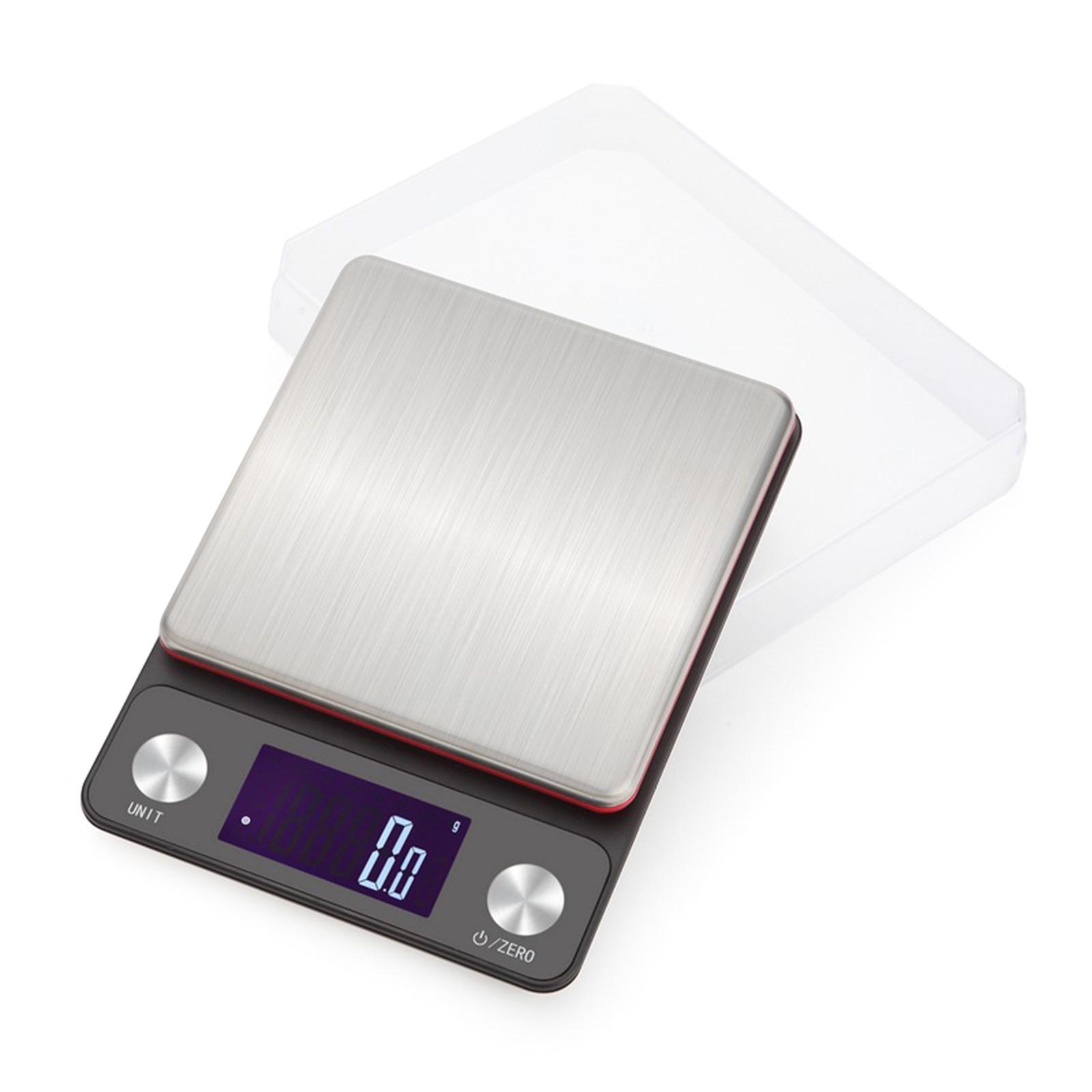 Digital Kitchen Scale Electric Food Weighing Scale with Backlit Large Platform