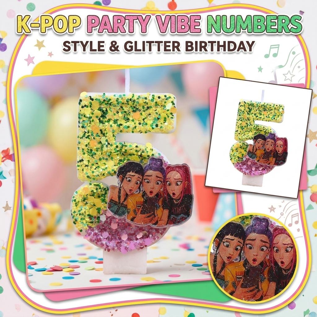 Fashion Cartoon Creative Birthday Candles Party Digital Candles