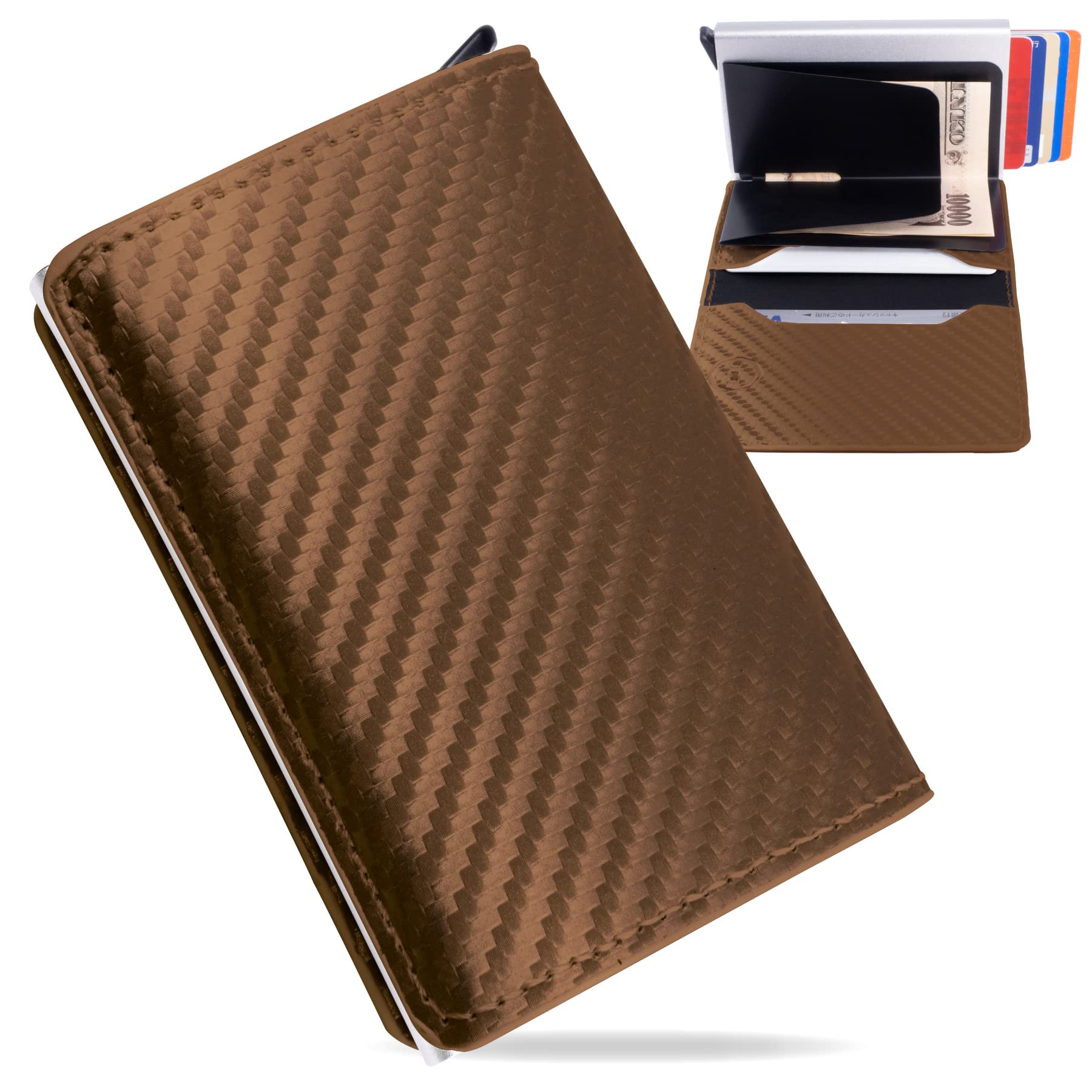 

кредитная карта денежная карта пропуск карта 7 коричневый [BE8] Антимагнитный чехол, квитанция, зажим, чехол, легкий, чехол, мужчины, женщины, карты,