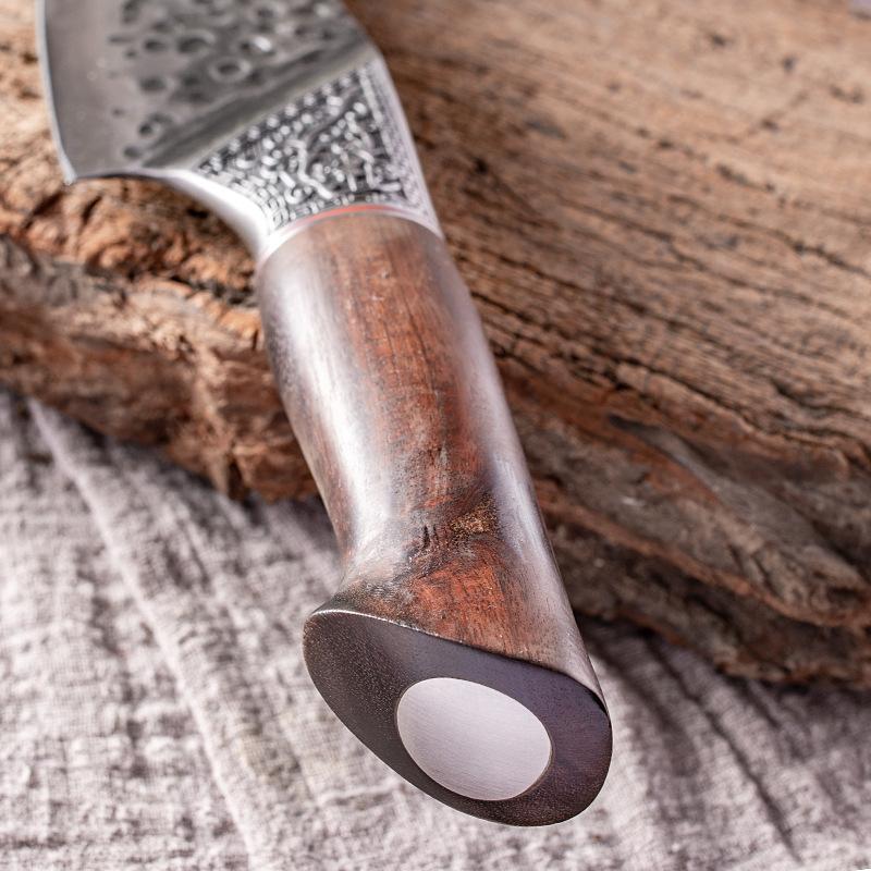 Řeznický nůž z kované oceli Ručně vyráběné kuchyňské nože Sekáček na maso Kuchař Krájení Řezací nůž Řezačka