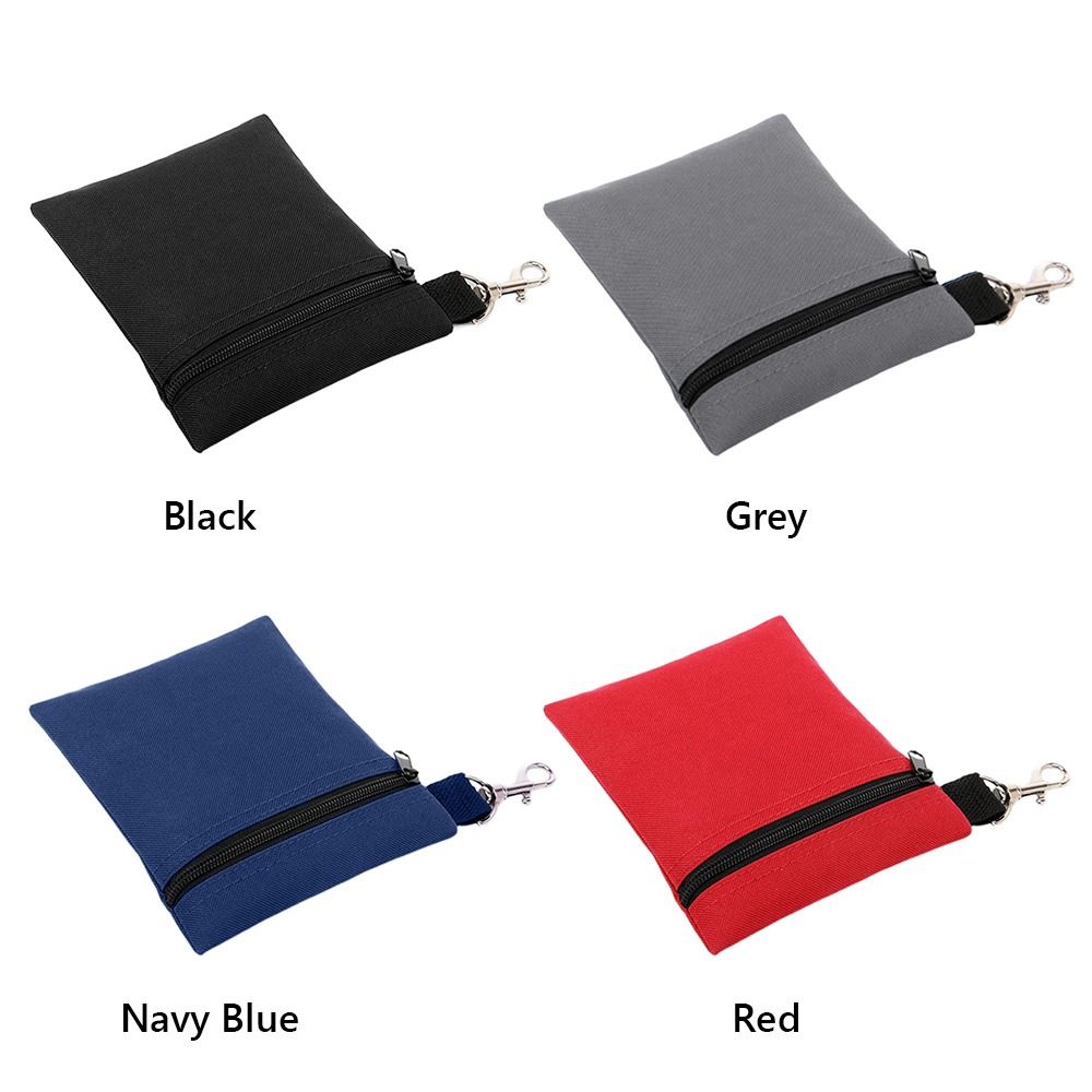 Nylon Golf Ball Bag Zipper Valuables Holder Waterproof Pocket Storage Bag Hiking