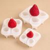 Strawberry Silicone Candle Mold 3D Fruit Craft DIY Baking Resin Chocolate Fondant Decorative Molds Handmade Party Supplies