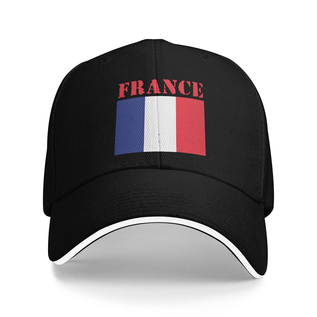 Custom Cool French Flag With The Coat Of Arms Baseball Cap WoUnisex Unisex Adjustable Adult Dad Hat Hip Hop Sun Hat