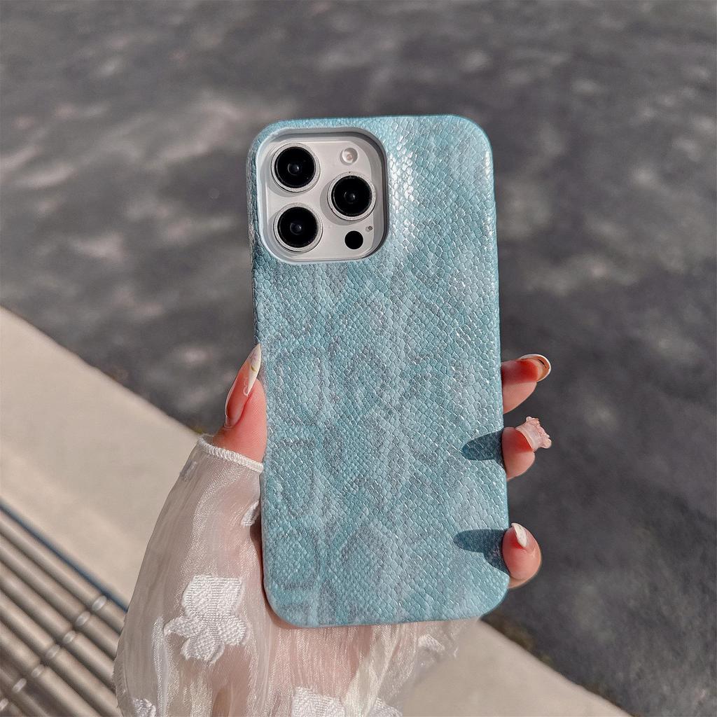 Luxuriöse stoßfeste Hülle mit Schlangenhaut-Textur für iPhone 17 Pro Max & Apple 16