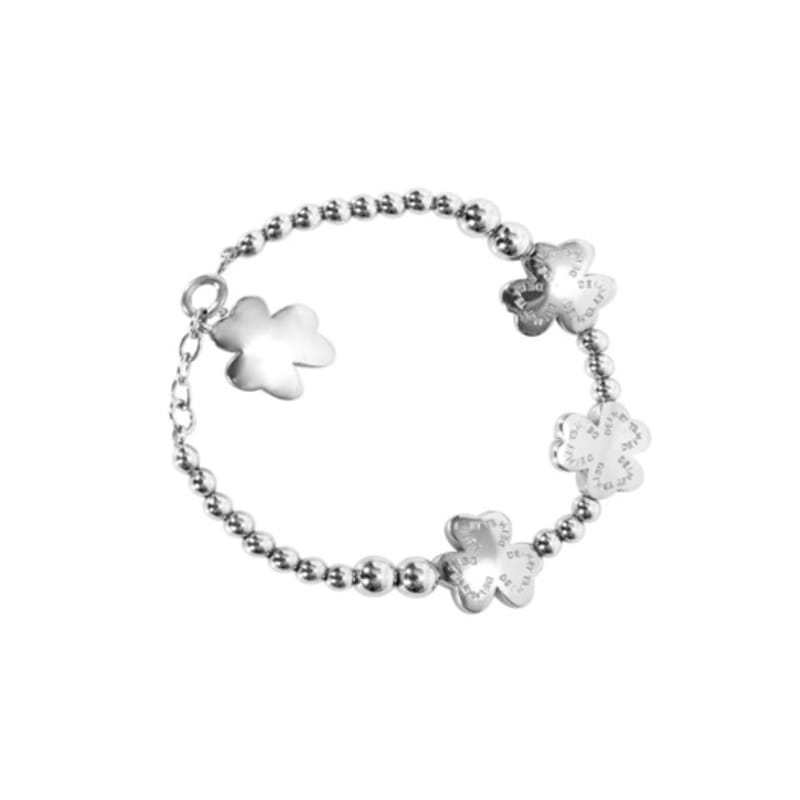 DEINET LUCKY CLOVER BRACELET IN SILVER