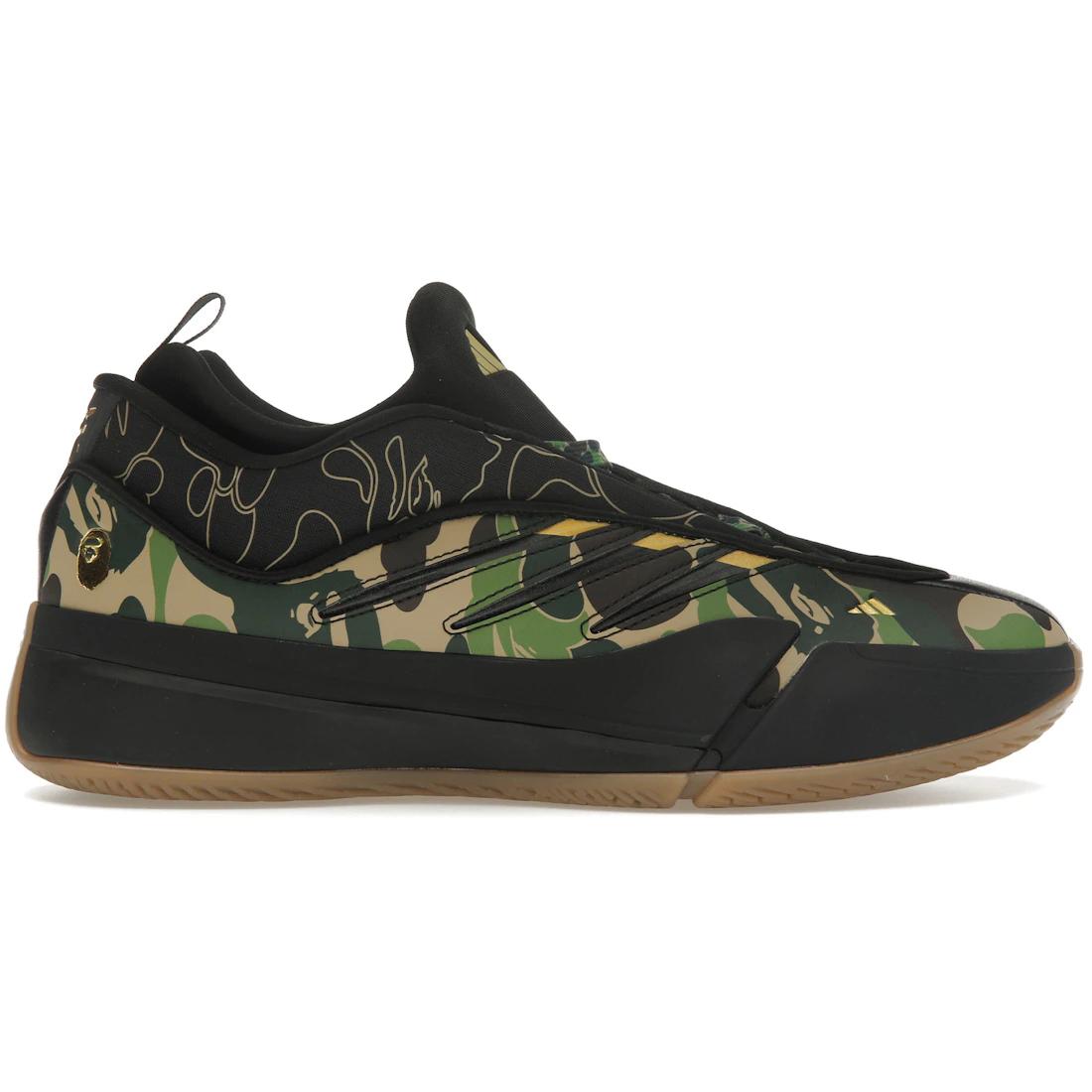 

Кроссовки adidas Dame 9 Bape Черный Зеленый(JH6358) 42
