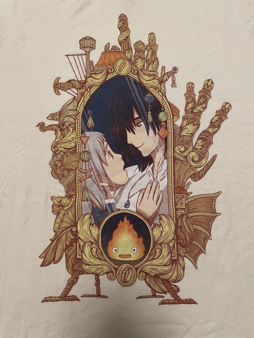 

[USED] Rare Size Official Howl s Moving Castle Vintage Anime T-Shirt, Used Clothing