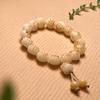 Charcoal-Grilled Cat Paw Baozi Bodhi Beads Bracelet - Cultural Gift for Men and Women