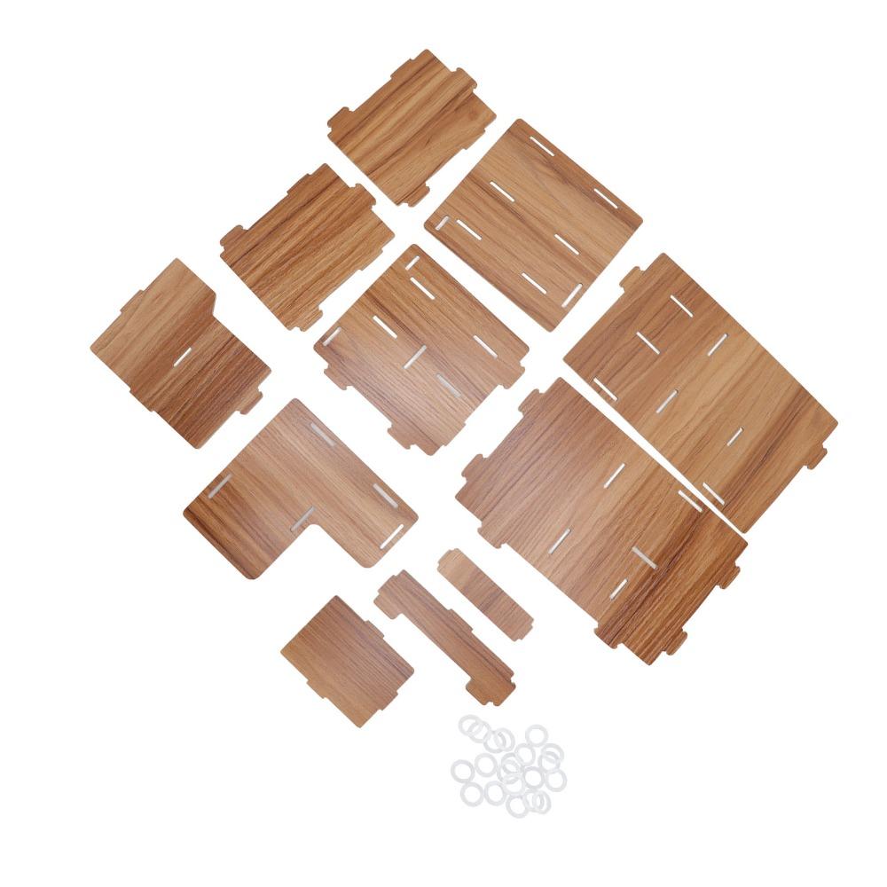 Wooden Material Wooden Desk Organizer Multi Layer Design Space Saving Multi-Layer Storage Box With Compartments Minimal