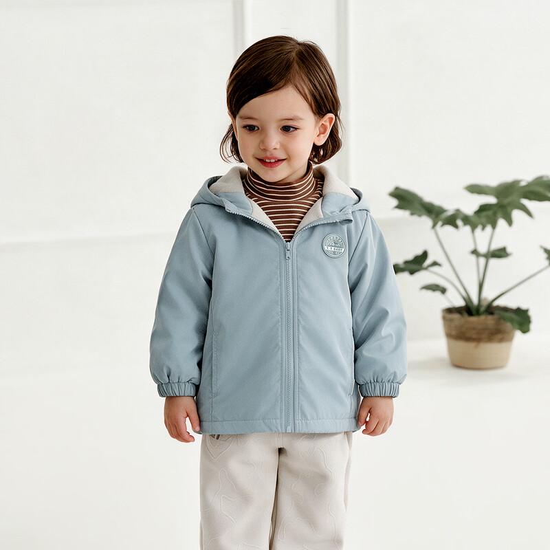 TONGTAI Unisex Fleece Lined Hooded Cardigan Jacket