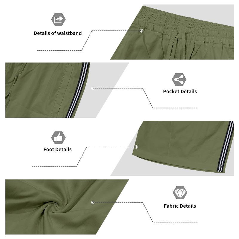 Men's Summer Plain Short Sleeve Shirt & Zipper Shorts Set