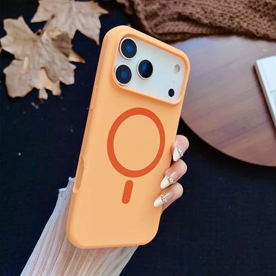Für iPhone 17 Pro Max Magnetische Hülle Silikon + PC Schutzhülle Kompatibel mit MagSafe
