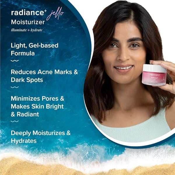 Aqualogica Radiance+ Jello Nawilżający żel dla promiennej skóry kobiet i mężczyzn -50G