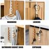 1/2/3/4PCS No Punch Door Hanging Behind Bedroom Door Hanging Strong Coat And Hat Rack Storage Rack Bathroom Clothes Hanger
