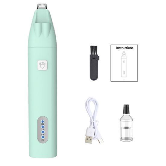 Pet Hair Trimmer Narrow Blade Cat Paw Trimmer Rechargeable Pet Hair Shaver with LED Light Pet Grooming Clipper for Paws Ears Face Small Dogs Cats