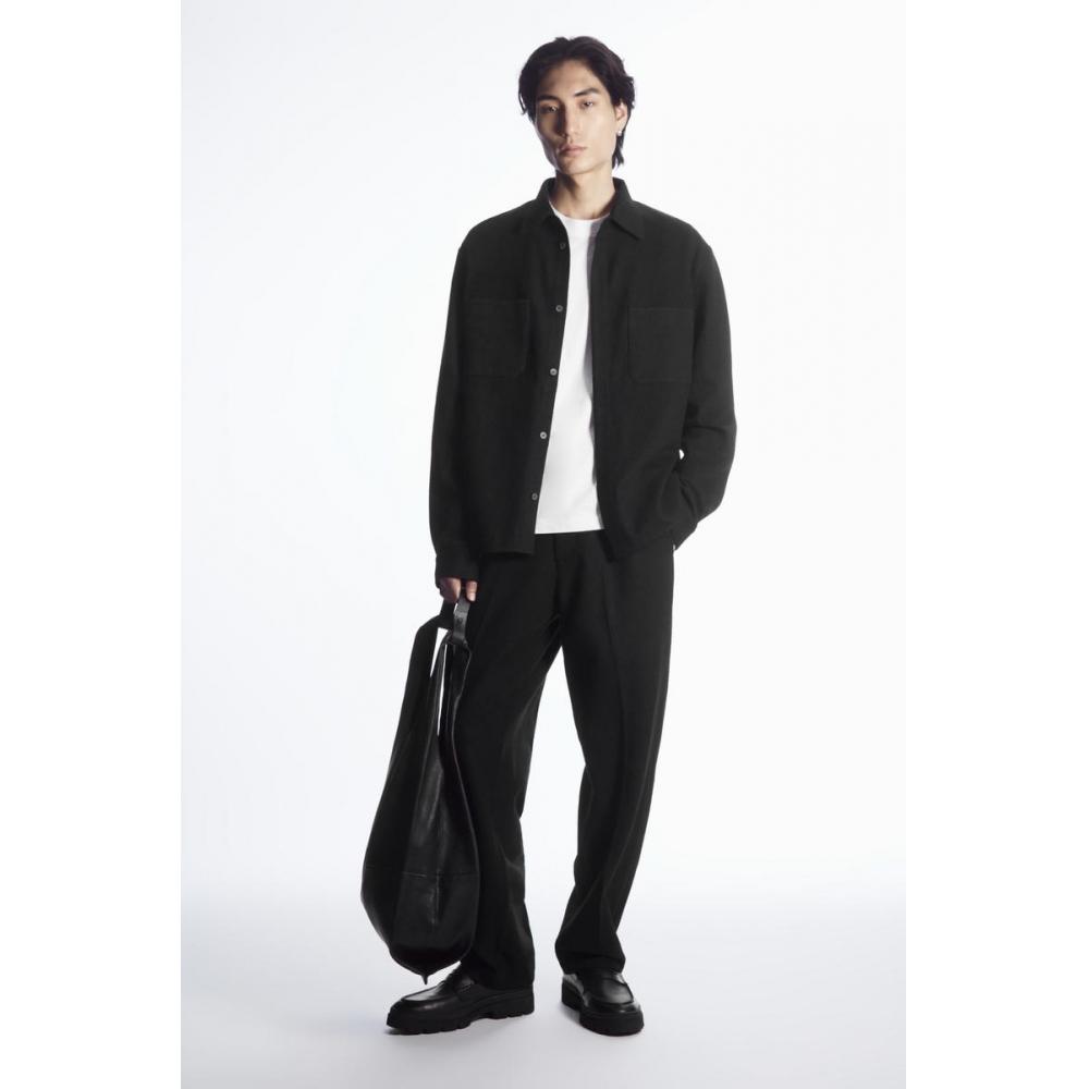 COS Japanische Wolljersey-Überhemd