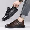Autumn British Style Men'S Shoes Leather Fashion Youth Tide Shoes Men'S Board Shoes Versatile Casual Single Shoes