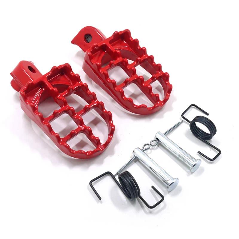 motorcycle footrest Red for Yamaha PW50 PW80 TW200 motorcycle footrests and Honda XR50R CRF50 CRF70 CRF80 footrest formotorcycle