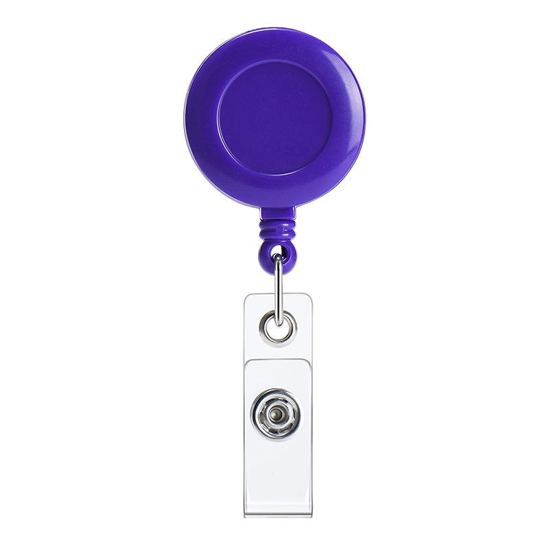 Retractable Badge Reel with Durable Clip and Clear Vinyl Strap for ID Card Holder Suitable for Office Work and Events