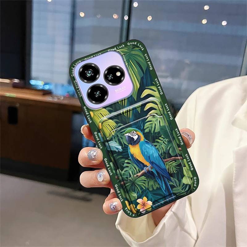 Cartoon Dirt-resistant Phone Case For ZTE Blade V60 Design/Axon 60 Lite Full wrap Graffiti protective Cover Card slot