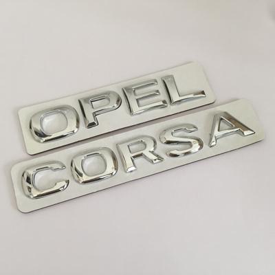 1pcs 3D ABS High Quality forCORSA Car Letter Emblem Rear Tail Trunk Decals Badge Sticker Decal Styling Auto Accessories