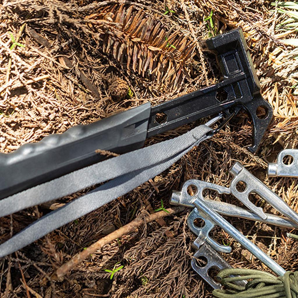 Outdoor Multifunctional Camping Hammer Tent Pegs Puller Stake Nail Remover Tent Hammer with Tent Peg Remover for Camping