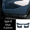 For ZEEKR X 2025 2024 Car Door Anti Kick Protection Pad Panel Suede Auto Doors Anti-Dirty Trim Accessories