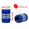 4Pcs Car Tire Valve Stems Cap Knurling Style Tire Valve Cap Aluminum Tire Wheel Stem Air Valve Cap car Universal accessories