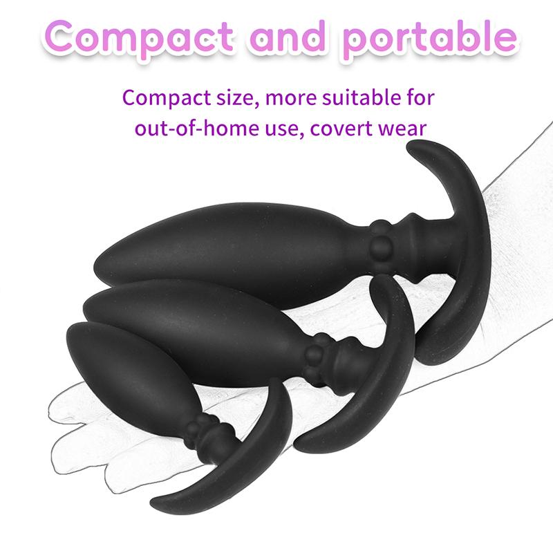 Silicone Rolling Bead Anal Plug Wearable Butt Plugs Stimulation Anus Masturbator G-Spot Massage Bdsm Sex Toy for Man Women
