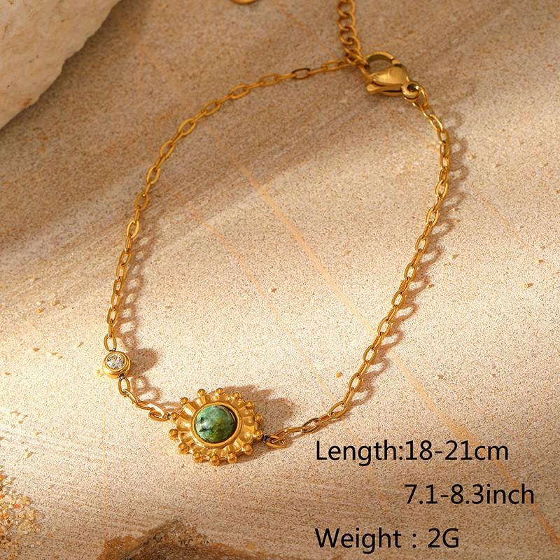 Europe and the United States Hot-selling Sunflower Series Niche Jewelry Accessories Fashion Necklace Bracelet K Series Light Luxury Women's Simple 