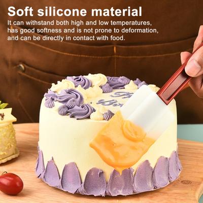 Ensemble de 3 spatules en silicone Résistant à la chaleur Grattoir et étaleur pour confitures beurre bols Antiadhésif