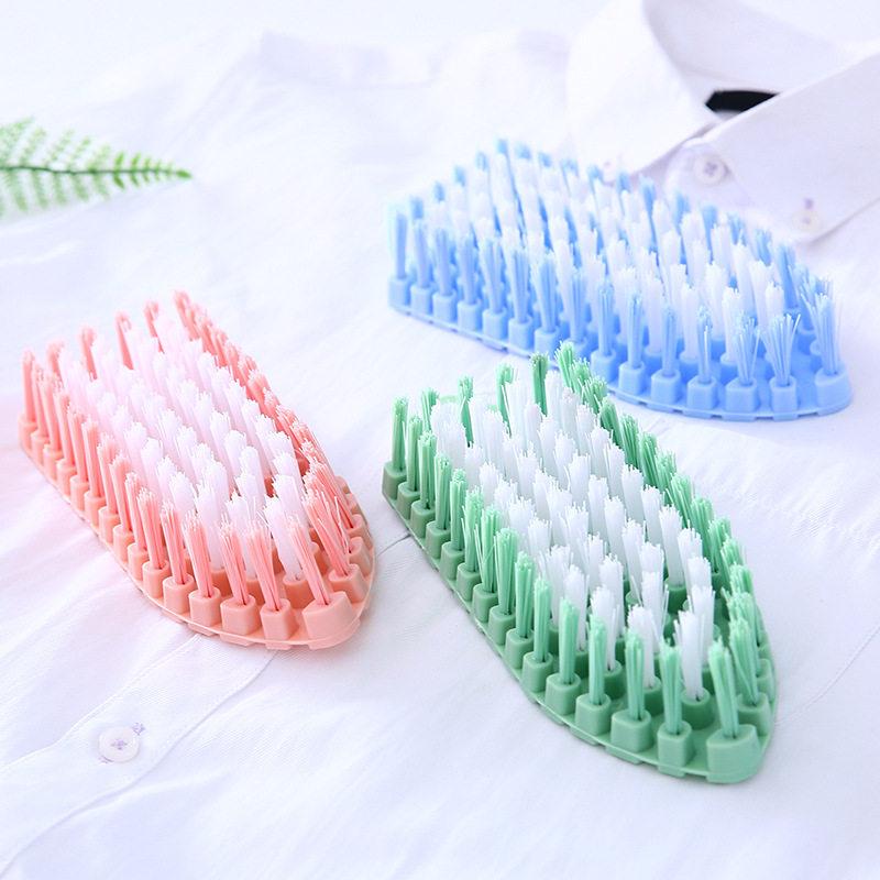 

Flexible Soft Bristle Cleaning Brush for Clothes, Shoes, Sinks, Stovetops, and Gaps - Gentle, No Scratch, All-Angle Cleaning. 1 Single Unit [Random Color]
