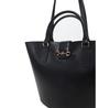 Handbag Tommy Hilfiger Heritage Leather Tote AW0AW17209 Black