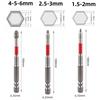 6.35mm Hex Shank Electric Screwdriver Bit Alloy Steel Hex Bit Set  Automotive Maintenance