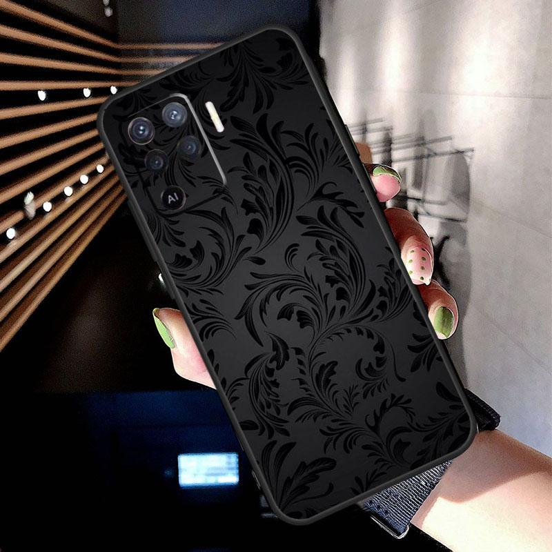 

Black Art pattern Case For Oppo A38 A18 A78 A98 A58 A60 A80 A40 A96 A76 A16 A94 A74 A54 A15 A17 A57 A77 A5 Pro OPPO A74 4G