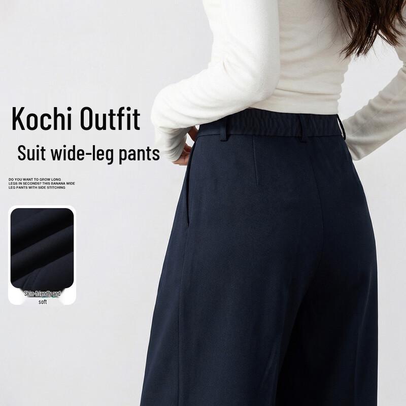 Women s Wide-Leg Smart Casual Trousers L