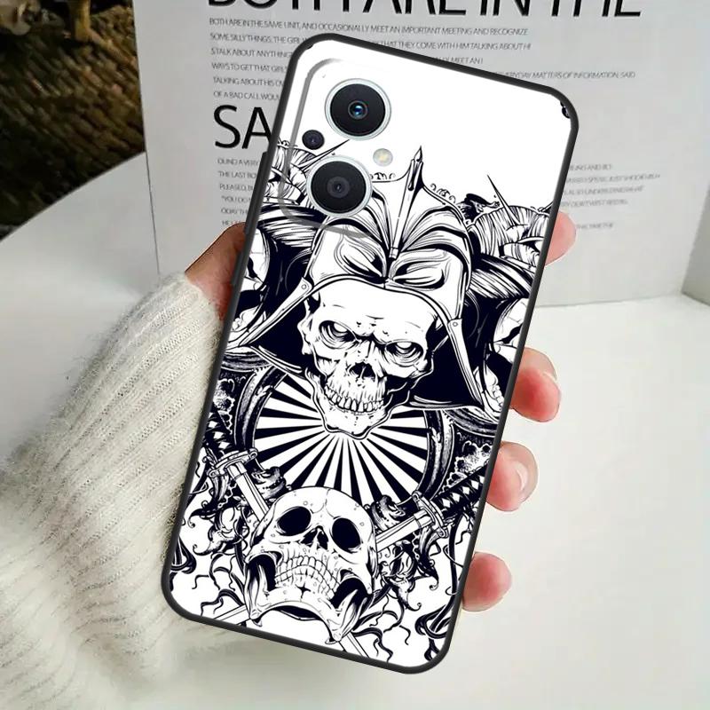 Samurai Mask Demon Phone Case For OPPO Reno 8 7 Lite 8T 11 12 13 14 14F 10 Pro OPPO Find X8 X6 X5 X9 Pro Cover