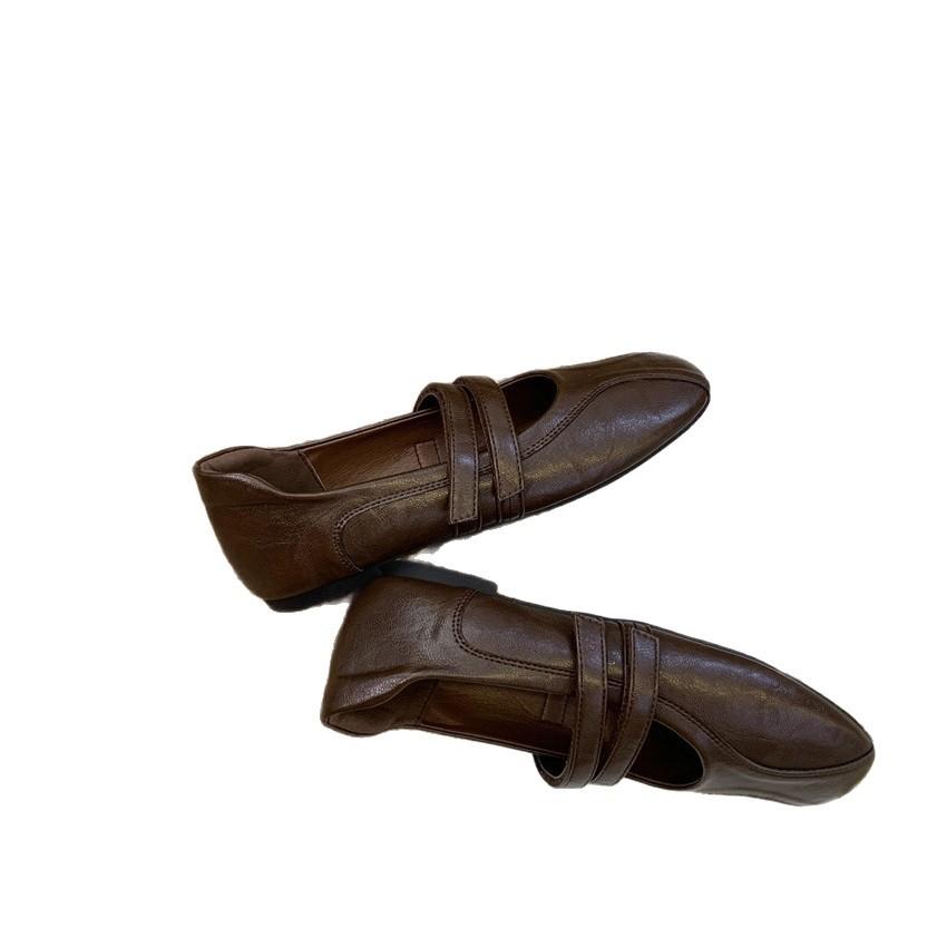 Spot! Velcro Mary Jane Shoes Women's 2025 New Sports Ballet Shoes Fashion Versatile Single Shoes