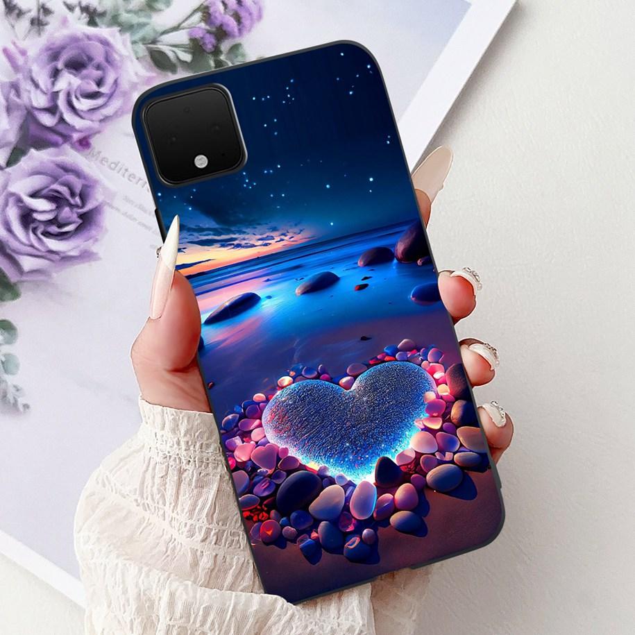 Pour Google Pixel 4 XL Coque Pixel XL4 Housse Marbre de Luxe Dessin Animé Silicone Souple TPU Étuis de Téléphone Pour Google Pixel 4XL G020J Pare-chocs