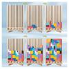 Wooden Tetris Puzzle Toy Game, 3D Wooden Montessori Puzzle Toy, Math Building Blocks, for Adults and Children, Party, Tabletop Gift (Acrylic)
