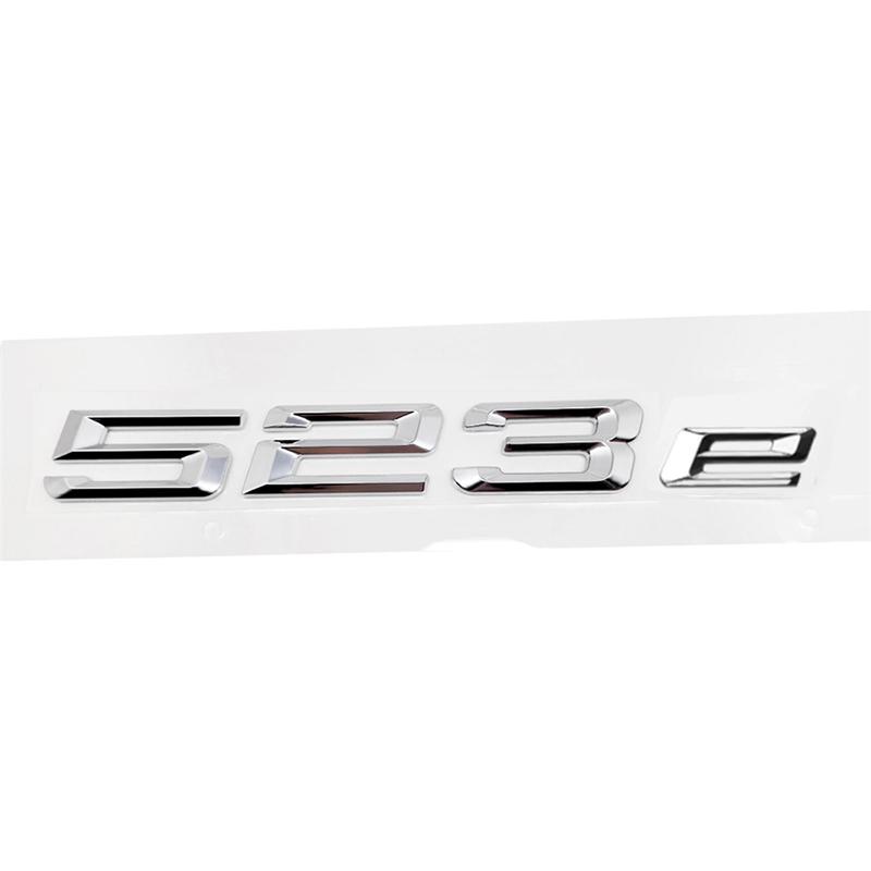 ABS Auto Kofferraum Heck Buchstaben Logo Plakette Emblem Aufkleber für BMW 5er Serie 520e 525e 528e 530e 535e 540e 550e E39 E60 E61 F10 F11 G30