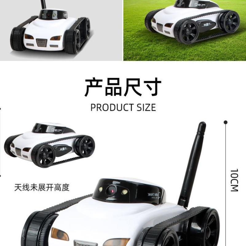 Wifi Mobile Phone Remote Control Four-channel Real-time Transmission Camera Small Tank Crawler Walking