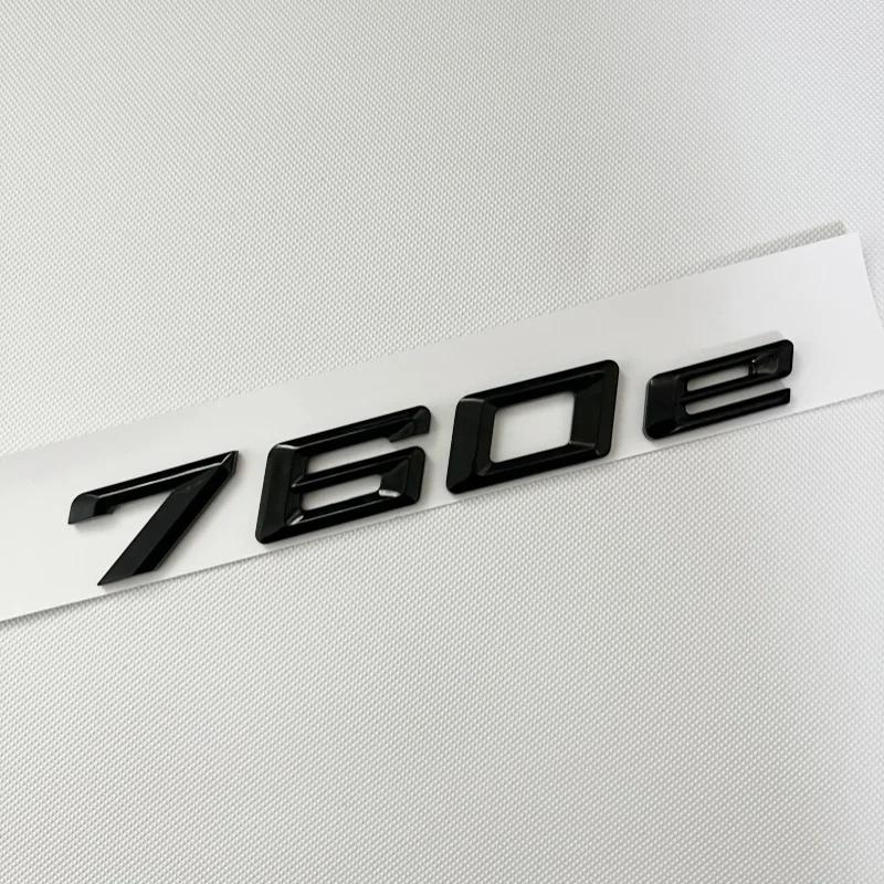 3D ABS Auto Kofferraum Wörter Buchstaben Logo Abzeichen Emblem Aufkleber für BMW 7er Serie 730e 740e 745e 750e 760e F01 F02 G11 G12 uw2