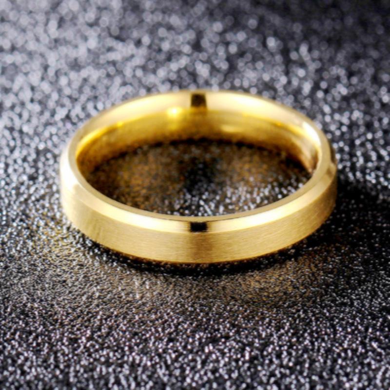 Cross-border European and American popular, titanium steel matte ring, plain stainless steel men's ring ring, Amazon jewelry wholesale