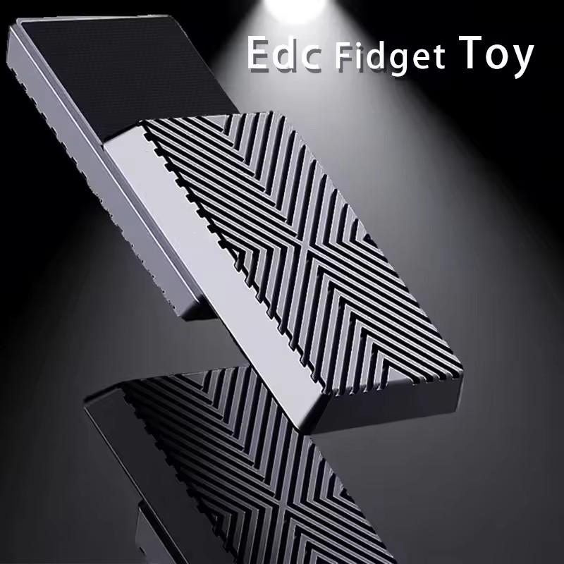 Unlimited Position Push Card Fidget Toy Magnetic Snap Coin Metal EDC Adult Stress Relief ADHD Auxiliary Tool Children's Ideal