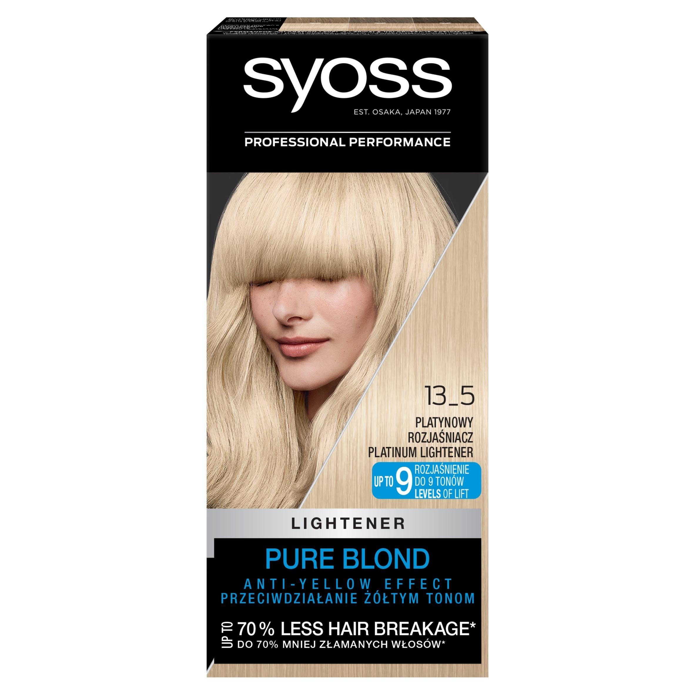 Syoss Décolorant Intensif Coloration Permanente Cheveux, Non. 13-5 Platine