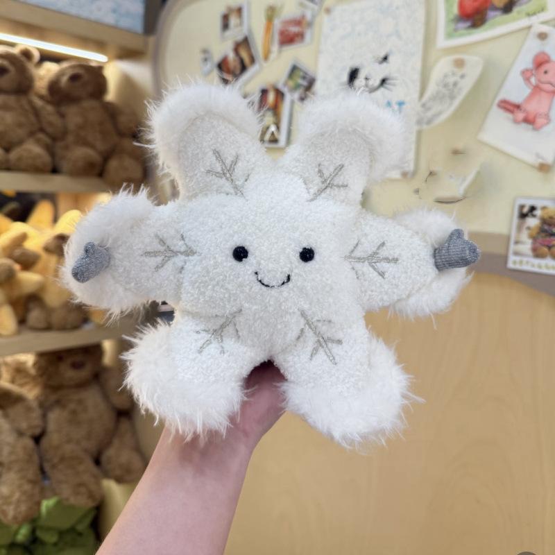 2025 new JC Fun Winter Snowflake Plush Toy Christmas Doll Soothing Doll as a gift for your girlfriend